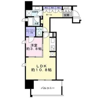 宮城県仙台市青葉区中央4【マンション】の間取り