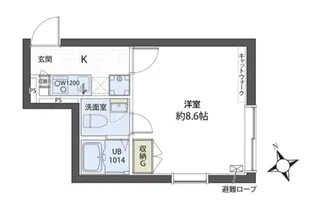 LIFEED CREAL広尾【2階】の間取り