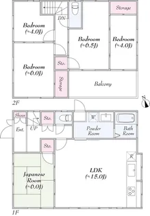 東京都杉並区南荻窪2【一戸建】の間取り