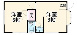 ハイツ宮本【1階】の間取り