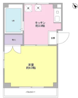 ノイエハイム高津【1階】の間取り