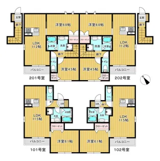 モン ロゼ【1階】の間取り