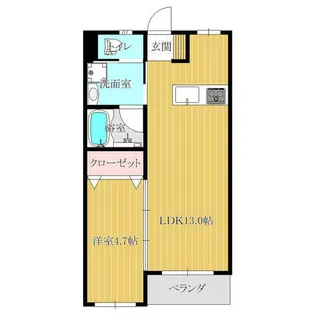 サンライト敷戸A【2階】の間取り