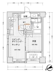 東京都中央区湊3【マンション】の間取り