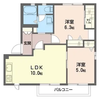 アンジェリークB【1階】の間取り