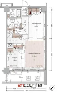 グレンドール新宿牛込柳町【5階】の間取り