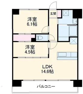パルテール習志野【2階】の間取り