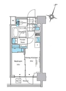 ルフォンプログレ神田プレミア【7階】の間取り