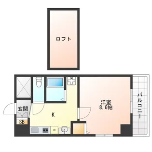 アルビオン西梅田【4階】の間取り