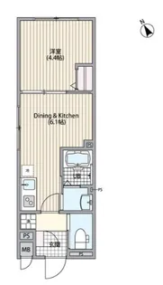 エルファーロ三軒茶屋VI【1階】の間取り