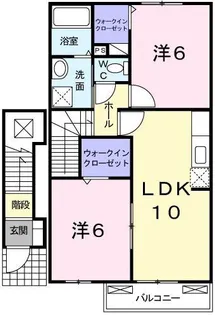 リバーサイド・国司【2階】の間取り