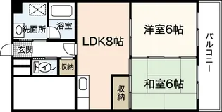 ル・クレール三篠【6階】の間取り