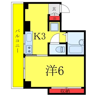 パールシャトー【4階】の間取り