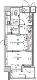 ヴィルヴィオ三ノ輪【5階】の間取り