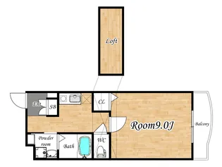 Sankyo HeightsII(三協ハイツII)【3階】の間取り
