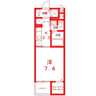 セイバリー湘南【4階】の間取り