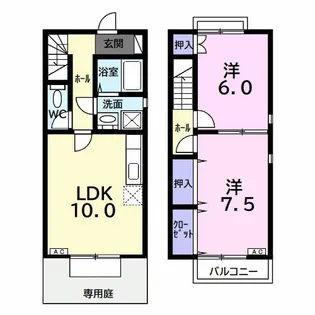 プチラパン【1階】の間取り