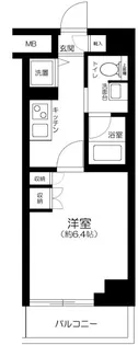 AXAS板橋本町【6階】の間取り