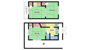 大阪府豊中市中桜塚3【一戸建】の間取り