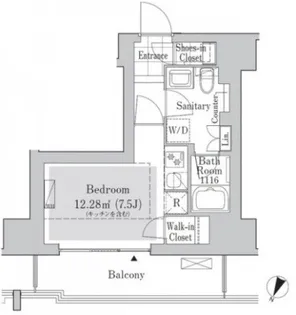 リブクオーレ神保町【11階】の間取り