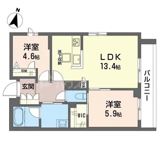 セレスティア【1階】の間取り