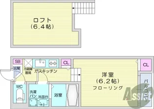 Villa Hermosa国見【1階】の間取り