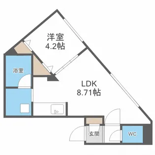 レジデンス菊水【5階】の間取り