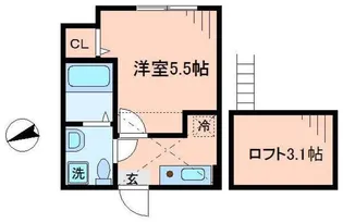 神奈川県相模原市中央区東淵野辺3【アパート】の間取り