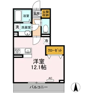 Dーroomサンケン【2階】の間取り
