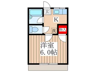 ワカシマハイム【1階】の間取り