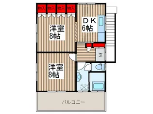 フランド-ル【2階】の間取り