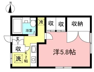東京都杉並区下高井戸5【アパート】の間取り