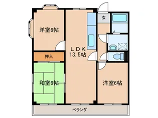 VIP桜井【3階】の間取り