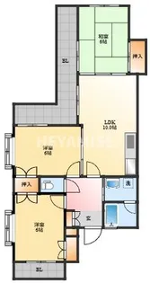 ノーバヒルズ【3階】の間取り