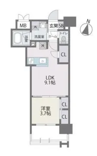 RJRプレシア百年橋【10階】の間取り