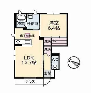 エテルグリーア A棟【1階】の間取り