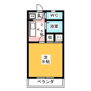 第5ハイツタマキ【4階】の間取り