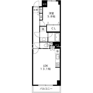 コスモ川崎スクエア【12階】の間取り
