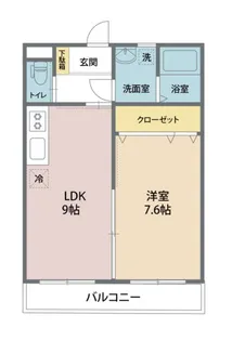 カーサ・ドレッセ【1階】の間取り