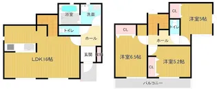 京都府木津川市山城町平尾東黒部【一戸建】の間取り