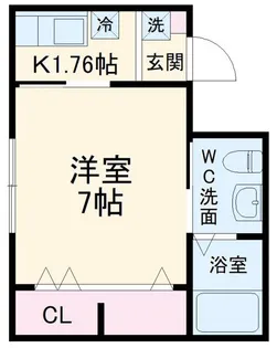 クラックス鎌ヶ谷【1階】の間取り