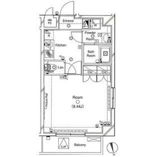 レジオス世田谷尾山台【3階】の間取り