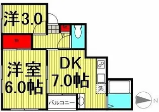 川口屋コーポ【2階】の間取り