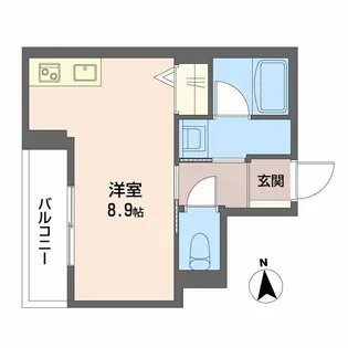 エルドール鉄砲町東【4階】の間取り