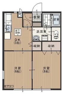 コンフォートポルテ【1階】の間取り