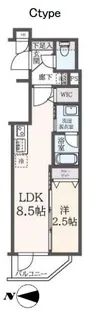 ハーモニーレジデンス東新宿【3階】の間取り
