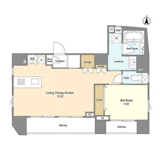 The Coteau Shin Nakano【7階】の間取り