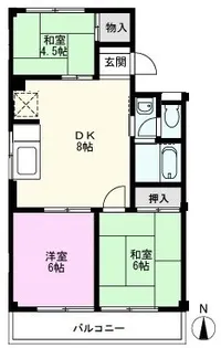 ビクトリアマンション【1階】の間取り