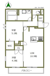 Graceful Residence【2階】の間取り