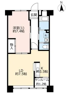 UR大島四丁目【7階】の間取り